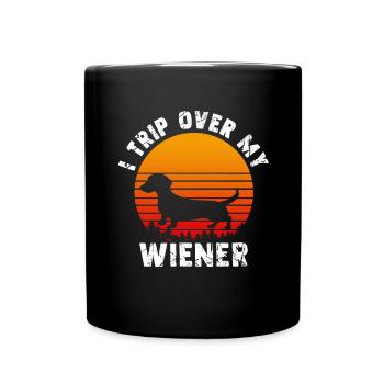 Teckel Cadeau Dixie Viennese Doxie Teckel - Mug uni - noir - Devant