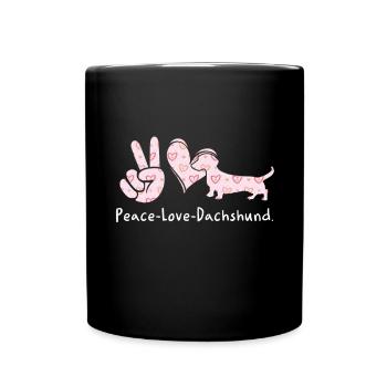 Teckel Cadeau Dixie Viennese Doxie Teckel - Mug uni - noir - Devant