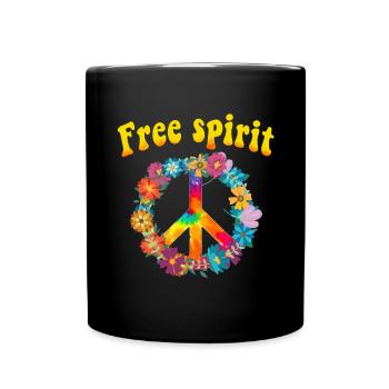 Hippy - Full Colour Mug - black - Front