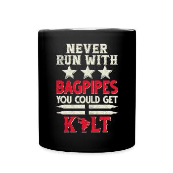 Cornemuse Kilt Écossais Beat Cornemuse - Mug uni - noir - Devant