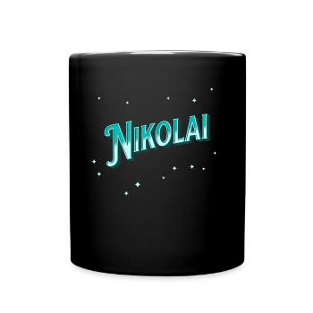 Nikolai's name personalized - Full Colour Mug - black - Front