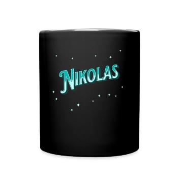 Nikola's name personalized - Full Colour Mug - black - Front