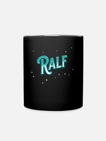 Ralf Namen personalisiert - Tasse einfarbig - Schwarz