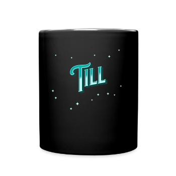 Till Namen personalisiert - Tasse einfarbig - Schwarz - Vorne