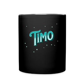 Nom Timo personnalisé - Mug uni - noir - Devant