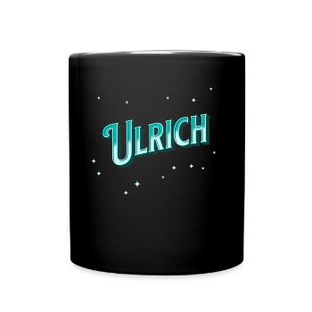 Ulrich Namen personalisiert - Tasse einfarbig - Schwarz - Vorne