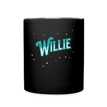 Willie Namen personalisiert - Tasse einfarbig - Schwarz - Vorne