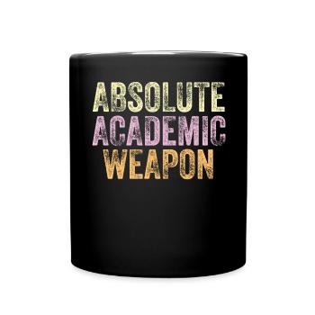 Students Absolute Academic Weapon - Full Colour Mug - black - Front