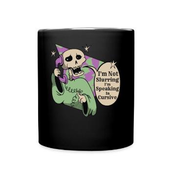 I'm not slippy, I speak in italics - Full Colour Mug - black - Front