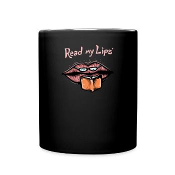 Deaf Hearing Impaired Hearing aid Sign Language - Full Colour Mug - black - Front
