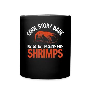 Shrimp Lover Gift - Full Colour Mug - black - Front