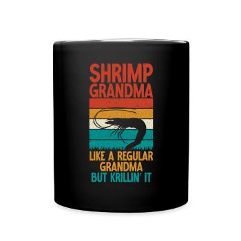 Shrimp Lover Gift - Full Colour Mug - black - Front