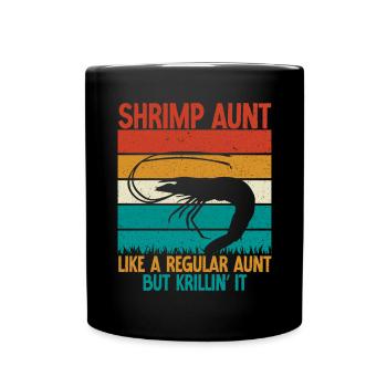 Shrimp Lover Gift - Full Colour Mug - black - Front