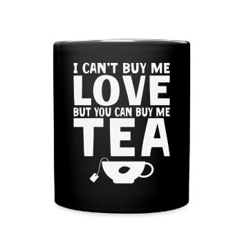 Teeliebhaber Geschenke - Tasse einfarbig - Schwarz - Vorne
