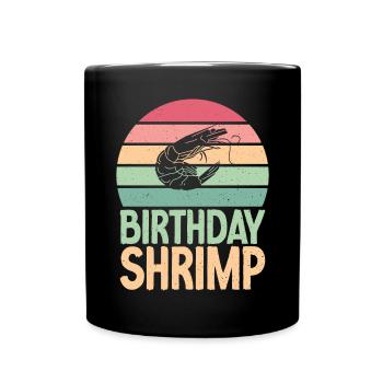 Cadeau d’amoureux des crevettes - Mug uni - noir - Devant