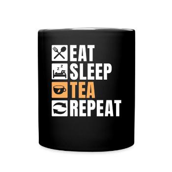 Tea Lover Gifts - Full Colour Mug - black - Front