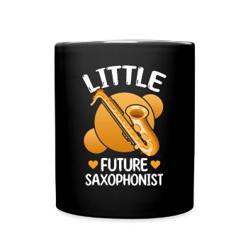 Petit Futur Saxophoniste - Saxophoniste Bébé - Mug uni - noir - Devant