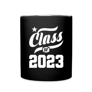 Class Of 2023 Senior 2023 Graduation School - Full Colour Mug - black - Front