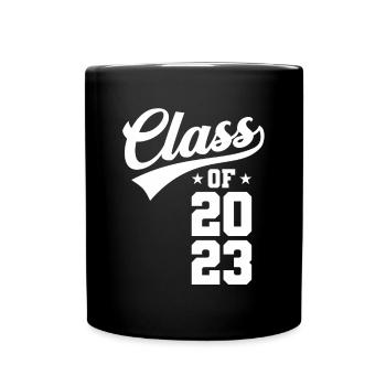 Class Of 2023 Senior 23 Graduation Vintage School - Full Colour Mug - black - Front