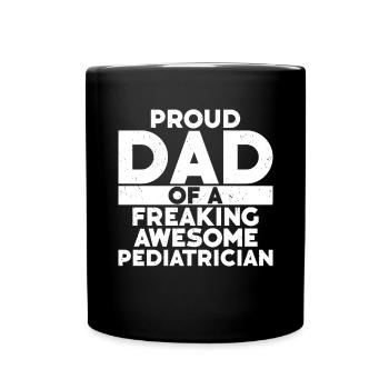 Kinderkrankenschwester - Tasse einfarbig - Schwarz - Vorne