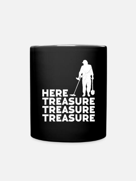 Metalldetektor - Tasse einfarbig - Schwarz