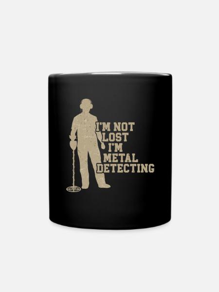 Metal detector - Full Colour Mug - black