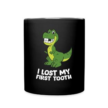 J'ai perdu ma première dent Kids Dinosaur Lost First Too - Mug uni - noir - Devant