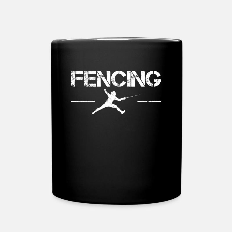 Fechten - Tasse einfarbig - Schwarz