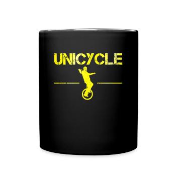 Unicycle - Full Colour Mug - black - Front