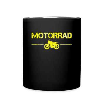 Motocyclette - Mug uni - noir - Devant