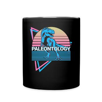Paleontology Retro-Paleontologist - Full Colour Mug - black - Front