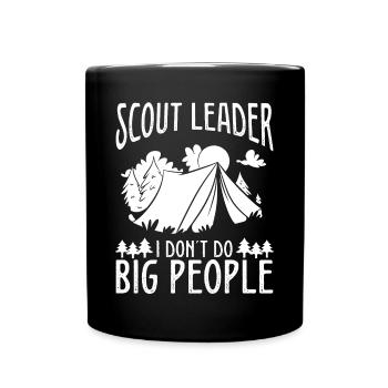 Chef scout Je ne fais pas de grandes personnes ScoutismeBoyB - Mug uni - noir - Devant
