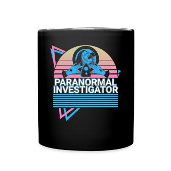 Paranormal Investigator Retro - Full Colour Mug - black - Front