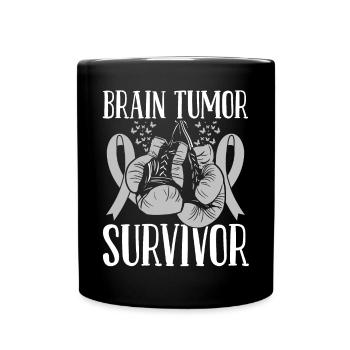 Brain Tumor Glioblastoma Survivor Boxing Gloves - Tasse einfarbig - Schwarz - Vorne