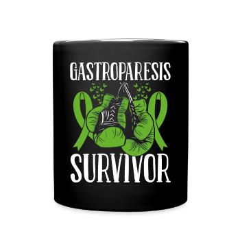 Mois de la gastroparésie Ruban de survivant Gants de boxe - Mug uni - noir - Devant