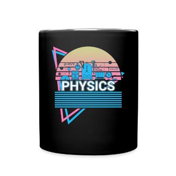 Physics Retro Science - Full Colour Mug - black - Front