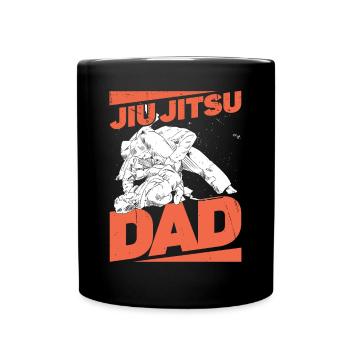 Jiu Jitsu Papa Jujutsu Arts Martiaux Kampfkunst MMA - Mug uni - noir - Devant