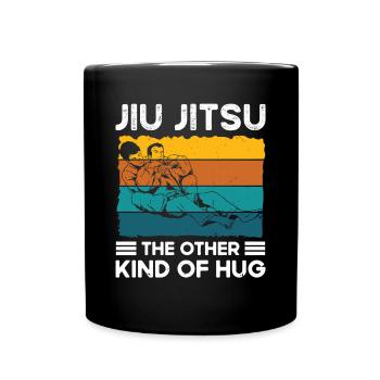 Jiu Jitsu Other Kind Of Hug Jujutsu Martial Arts - Full Colour Mug - black - Front