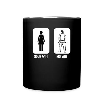 Jiu Jitsu Votre femme Ma femme Jujutsu Arts Martiaux - Mug uni - noir - Devant