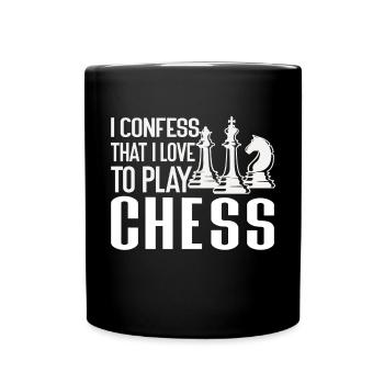 Chess Tournament Coach Chess piece Queen Chess Day - Full Colour Mug - black - Front