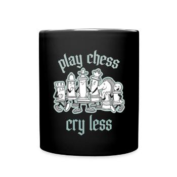 Entraîneur de tournoi d’échecs Pièce d’échecs Jour d’échecs de la reine - Mug uni - noir - Devant
