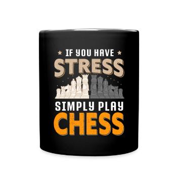 Chess Tournament Coach Chess piece Queen Chess Day - Full Colour Mug - black - Front