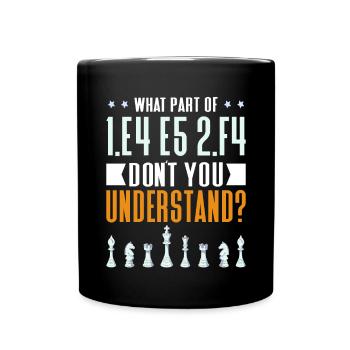 Chess Tournament Coach Chess piece Queen Chess Day - Full Colour Mug - black - Front