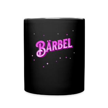 Le nom de Bärbel personnalisé - Mug uni - noir - Devant