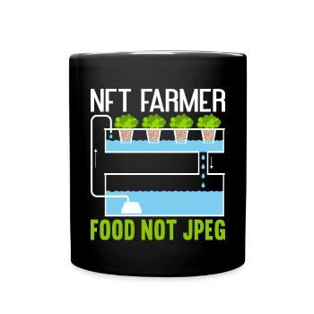 Hydroponics Indoor Gardening Horticulture - Full Colour Mug - black - Front
