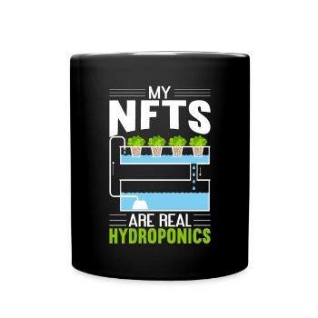 Hydroponics Indoor Gardening Horticulture - Full Colour Mug - black - Front