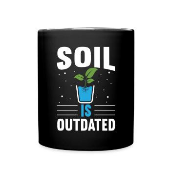 Hydroponics Indoor Gardening Horticulture - Full Colour Mug - black - Front