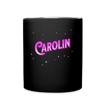 Carolin's name personalized - Full Colour Mug - black - Front