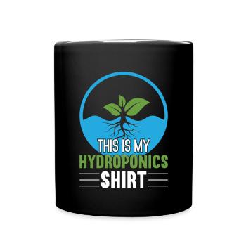 Hydroponics Indoor Gardening Horticulture - Full Colour Mug - black - Front