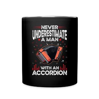 Accordion Man Accordion Accordionist - Full Colour Mug - black - Front